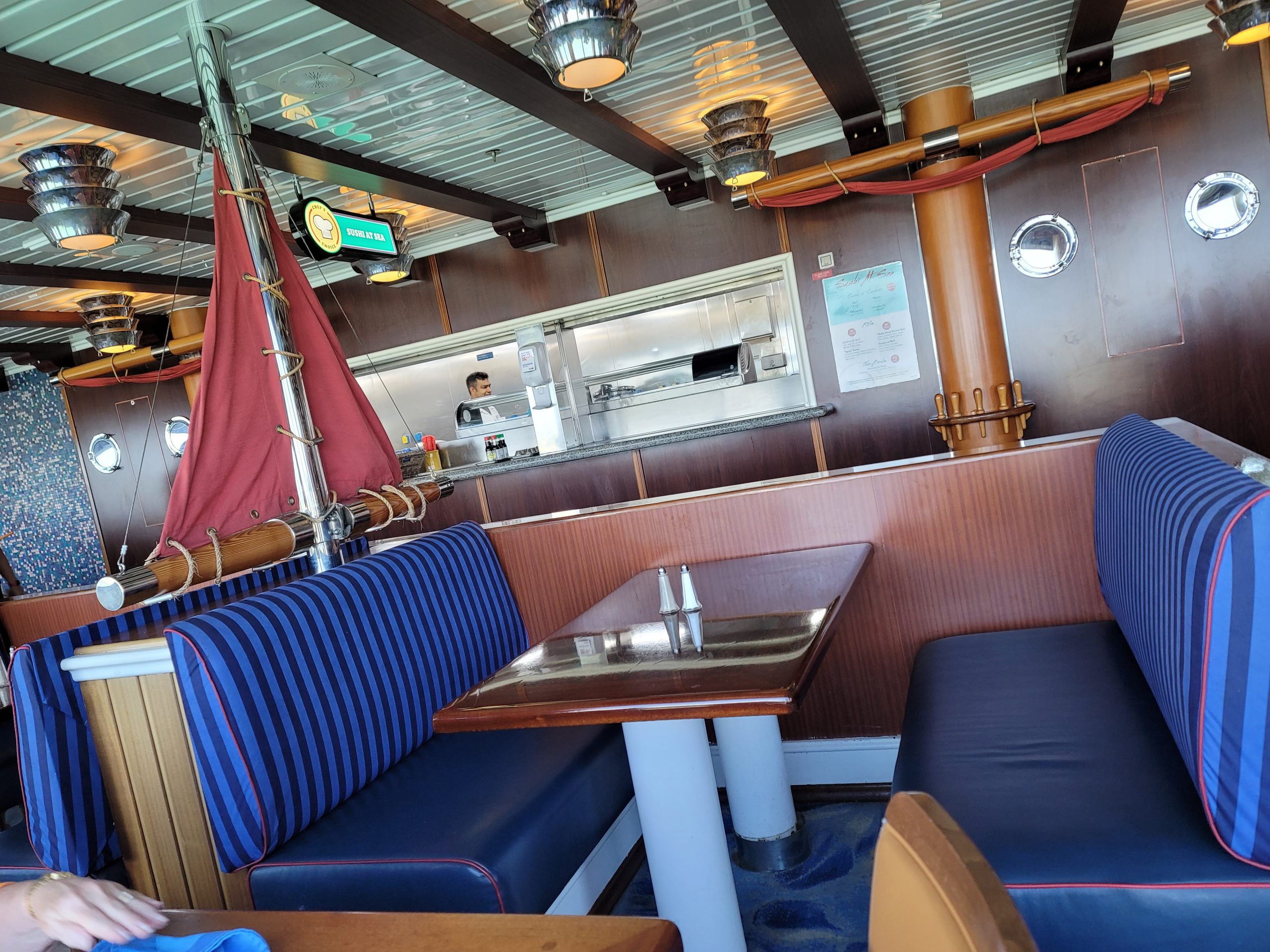 Carnival Glory Lido Deck The Red Sail Restaurant